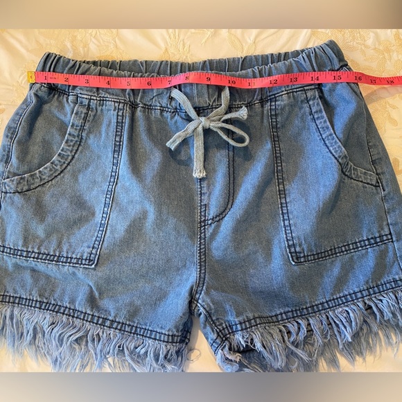 Nwot ”Jeans” Sz-L Moms Basic Cut-Offs Denim 4 Pocket Shorts-Cute & Comfy Cool - Picture 13 of 16